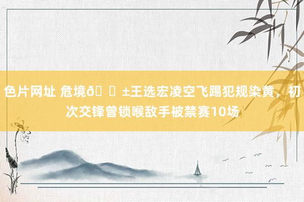 色片网址 危境😱王选宏凌空飞踢犯规染黄，初次交锋曾锁喉敌手被禁赛10场