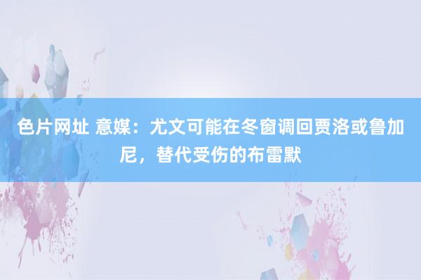 色片网址 意媒：尤文可能在冬窗调回贾洛或鲁加尼，替代受伤的布雷默