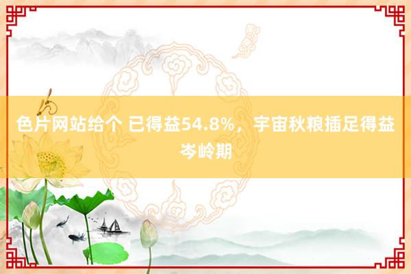 色片网站给个 已得益54.8%，宇宙秋粮插足得益岑岭期