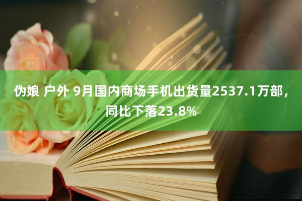 伪娘 户外 9月国内商场手机出货量2537.1万部，同比下落23.8%