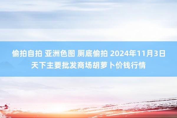 偷拍自拍 亚洲色图 厕底偷拍 2024年11月3日天下主要批发商场胡萝卜价钱行情