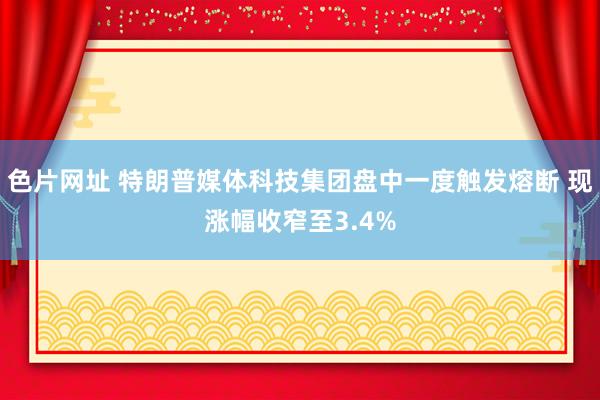 色片网址 特朗普媒体科技集团盘中一度触发熔断 现涨幅收窄至3.4%