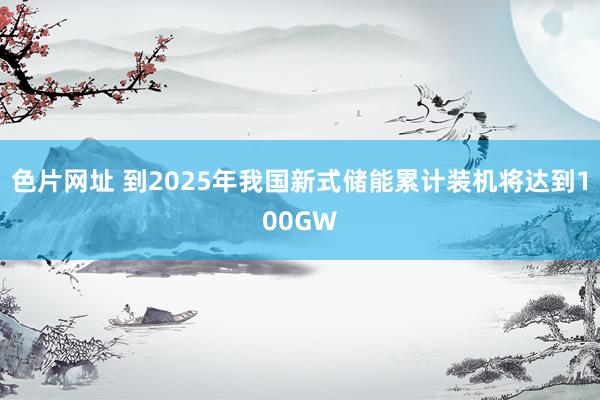 色片网址 到2025年我国新式储能累计装机将达到100GW