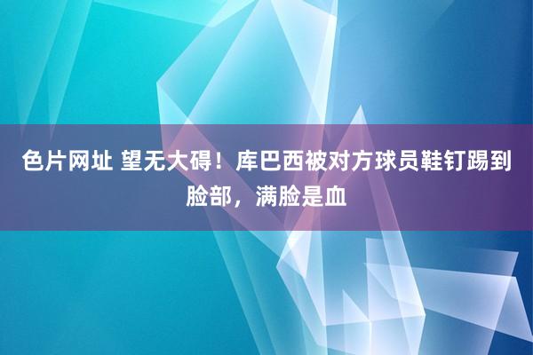 色片网址 望无大碍！库巴西被对方球员鞋钉踢到脸部，满脸是血