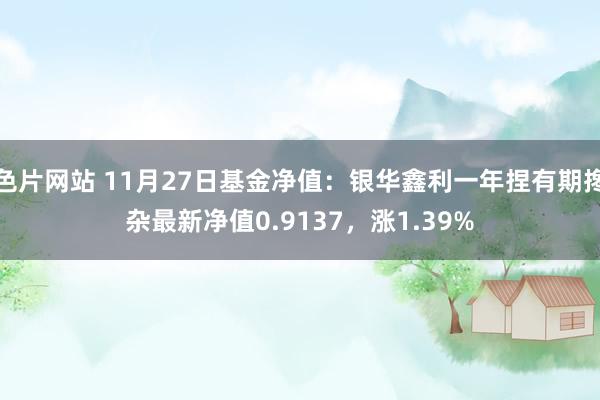 色片网站 11月27日基金净值：银华鑫利一年捏有期搀杂最新净值0.9137，涨1.39%