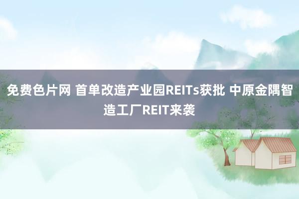 免费色片网 首单改造产业园REITs获批 中原金隅智造工厂REIT来袭