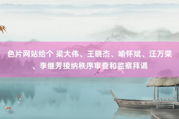 色片网站给个 梁大伟、王晓杰、喻怀斌、汪万荣、李继芳接纳秩序审查和监察拜谒