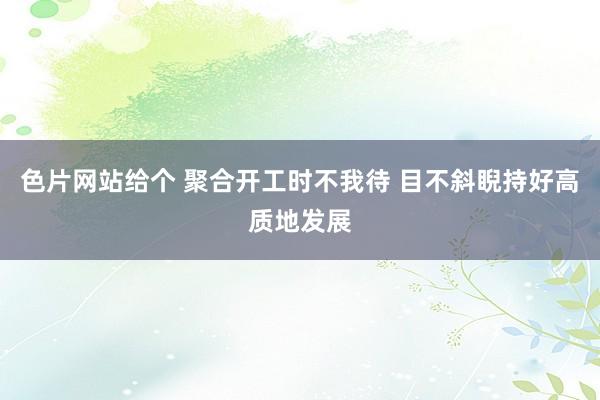 色片网站给个 聚合开工时不我待 目不斜睨持好高质地发展