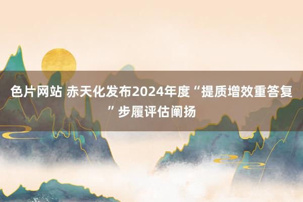 色片网站 赤天化发布2024年度“提质增效重答复”步履评估阐扬