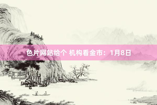 色片网站给个 机构看金市：1月8日